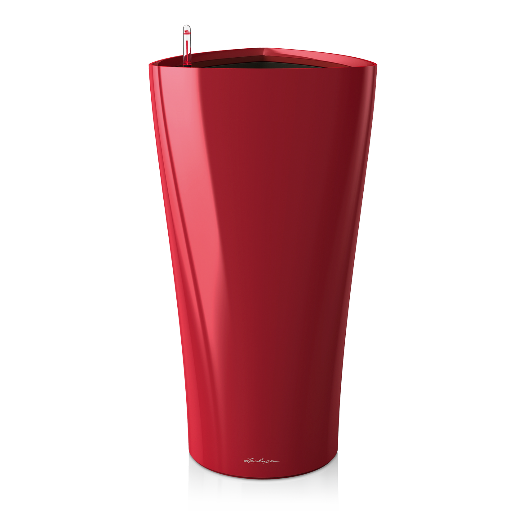 Vaso Autoirrigante Lechuza CUBE Triple - Rosso Scarlatto Lucido, Con Sistema Inteligente - Foto 9